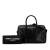 Saint Laurent B Saint Laurent Black Calf Leather Classic Duffle 6 Satchel Italy