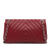 Chanel AB Chanel Red Lambskin Leather Leather Mini Chevron Quilted Lambskin Rectangular Flap Bag Italy