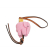 Loewe AB LOEWE Pink with Brown N/a Fabric Felt and Calfskin Elephant Bag Charm Spain