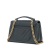 Chanel AB Chanel Blue Navy Sheepskin Leather Leather Chevron Sheepskin Stitched Chain Top Handle Flap Italy