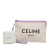 Celine AB Celine White Canvas Fabric Logo Clutch Italy