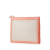 Balenciaga B Balenciaga White Ivory with Pink Light Pink Canvas Fabric Navy Clutch Italy