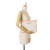 Balenciaga B Balenciaga White Ivory with Pink Light Pink Canvas Fabric Navy Clutch Italy