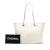 Chanel B Chanel White Ivory Calf Leather Small Glazed skin Deauville Tote Italy