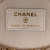 Chanel B Chanel White Lambskin Leather Leather Chain and Charm Vanity Case France