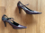 Escada Vintage cutout heels with metal accent