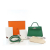 Hermès A Hermès Green Calf Leather Mini Epsom Kelly Verso Sellier 20 France