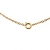 Chanel B Chanel Gold Gold Plated Metal Rhinestones Clover Pendant Necklace France