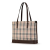 Burberry B Burberry Brown Beige Canvas Fabric House Check Tote United Kingdom