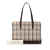 Burberry B Burberry Brown Beige Canvas Fabric House Check Tote United Kingdom