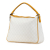 Gucci B Gucci White with Yellow Coated Canvas Fabric GG Supreme Plus Joy Handbag Italy