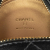 Chanel AB Chanel Black Lambskin Leather Leather Mini Lambskin Golden Plate Round Clutch with Chain Italy