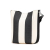 Celine B Celine White with Black Canvas Fabric Small Striped Seau Sangle Italy