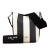 Celine B Celine White with Black Canvas Fabric Small Striped Seau Sangle Italy