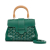 Goyard B Goyard Green Coated Canvas Fabric Mini Goyardine Saigon Souple France