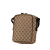 Gucci B Gucci Brown Canvas Fabric GG Crossbody Italy