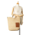 Loewe B LOEWE Brown Beige Raffia Natural Material Large Slit Satchel Madagascar