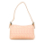 Fendi B Fendi Pink Light Pink with Yellow Canvas Fabric Mini Zucchino Baguette Italy