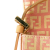 Fendi B Fendi Pink Light Pink with Yellow Canvas Fabric Mini Zucchino Baguette Italy