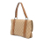 Gucci B Gucci Brown Beige Canvas Fabric GG Shoulder Bag Italy