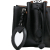 Azzedine Alaïa AB ALAÏA Black Calf Leather skin Eyelet Bracelet Embellished Bucket Bag Italy