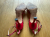 Jimmy Choo Vintage red strappy heels