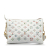 Louis Vuitton B Louis Vuitton White Lambskin Leather Leather Monogram Garden Coussin PM Italy