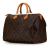 Louis Vuitton B Louis Vuitton Brown Monogram Canvas Canvas Monogram Speedy 35 France