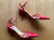 Jimmy Choo Vintage red strappy heels