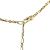 Saint Laurent B Yves Saint Laurent Gold Gold Plated Metal Rhinestone Logo Heart Necklace France