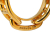 Hermès B Hermès Gold Gold Plated Metal Chaine d'Ancre Scarf Ring France