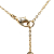 Christian Dior B Dior Gold Gold Plated Metal Rhinestone Bow Pendant Necklace Germany