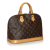 Louis Vuitton B Louis Vuitton Brown Monogram Canvas Canvas Monogram Alma PM France