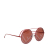 Fendi AB Fendi Red Resin Plastic Run Away Round Tinted Sunglasses Italy