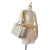 Chanel AB Chanel Brown Beige with Blue Light Blue Canvas Fabric Small Deauville Satchel Italy