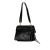 Valentino B Valentino Black Calf Leather VRing Shoulder Bag Italy