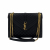 Saint Laurent Envelope Large Embossed Grained Leather 2-Ways Envelope Bag Black