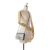 Chanel AB Chanel Silver Goatskin Leather Small Metallic Chic Pearls Flap Italy