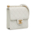 Chanel AB Chanel White Off White Lambskin Leather Leather Small Lambskin Chic Pearls Flap Italy