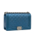 Chanel AB Chanel Blue Lambskin Leather Leather Medium Perforated Lambskin Boy Flap Italy