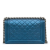 Chanel AB Chanel Blue Lambskin Leather Leather Medium Perforated Lambskin Boy Flap Italy