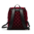 Gucci AB Gucci Red Velvet Fabric GG Double Buckle Backpack Italy