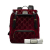 Gucci AB Gucci Red Velvet Fabric GG Double Buckle Backpack Italy