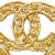 Chanel AB Chanel Gold Gold Plated Metal Triple CC Brooch France