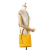 Prada B Prada Yellow Calf Leather Medium Saffiano Cuir Panier Italy