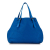 Bottega Veneta B Bottega Veneta Blue Calf Leather Large Intrecciato Cesta Tote Bag Italy