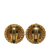 Chanel B Chanel Gold Gold Plated Metal CC Clip On Earrings France