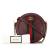 Gucci AB Gucci Red Bordeaux Calf Leather Mini Round Ophidia Crossbody Bag Italy