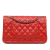 Chanel B Chanel Red Lambskin Leather Leather Medium Classic Lambskin Double Flap France