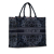 Christian Dior AB Dior Blue Dark Blue Canvas Fabric Large Kaleidiorscopic Book Tote Italy